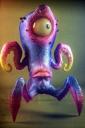 One eye octopus - free iPhone background