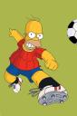 Homer soccer player - free iPhone background