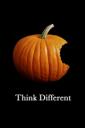 Apple Pumpkin Think Different - free iPhone background