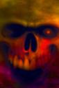 Flying Skull of Horrific Death (free iPhone wallpaper)